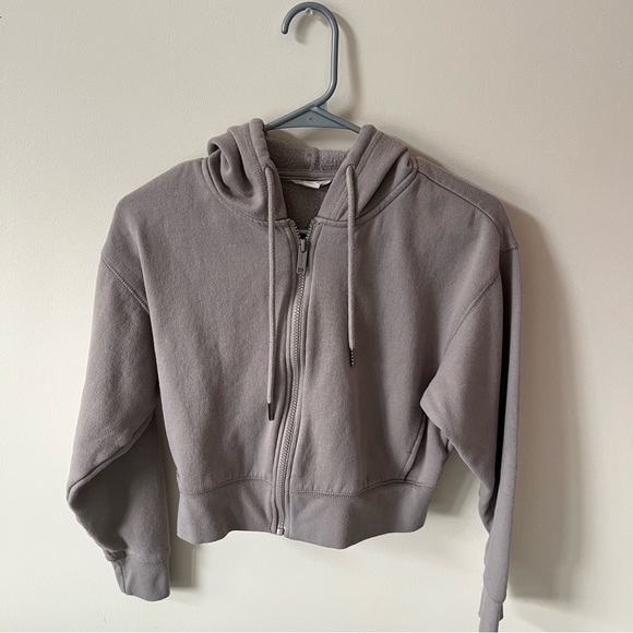 Cropped Zip Up Hoodie - Picture 1 of 3